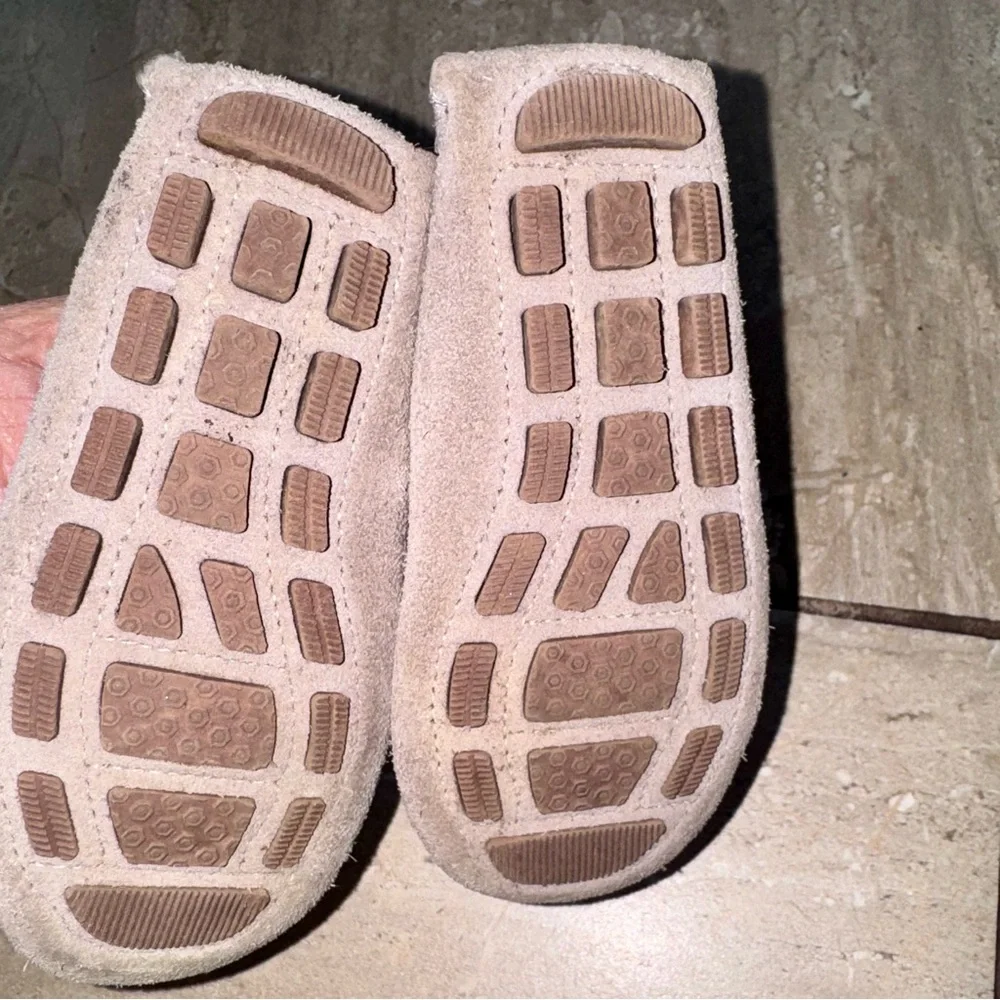 Janie and Jack Taupe Suede Loafers